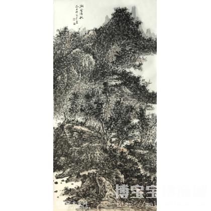 山水画 李艾平作品 类别: 国画山水作品