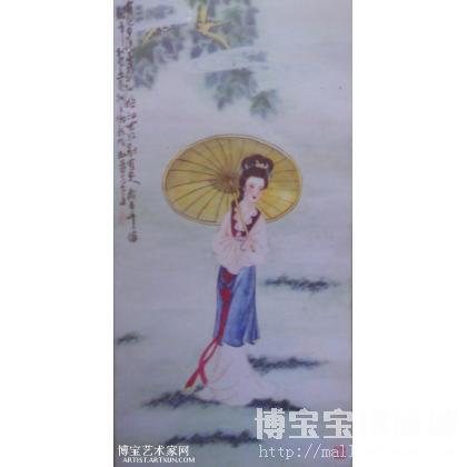 漫步仕女 仕女人物画 吴玉华作品 类别: 仕女人物画