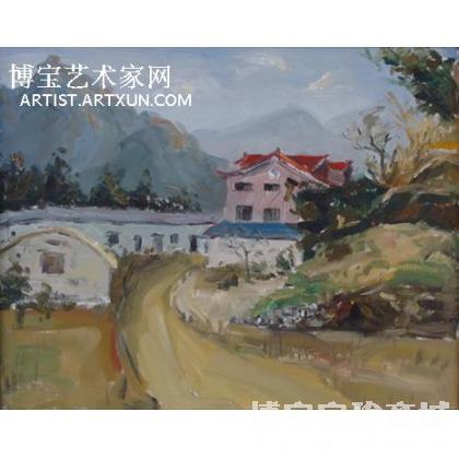 汪荣光 红房子 类别: 风景油画