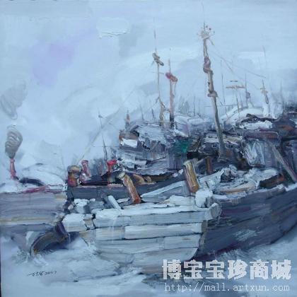 万克华 靠岸 类别: 油画X