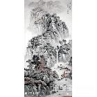 溪山云隐 山水画 夏翔作品 类别: 国画山水作品