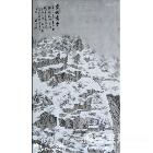 《寒岩霁雪》王瑞强作品_竖幅山水_山水画_国画作品 类别: 国画山水作品